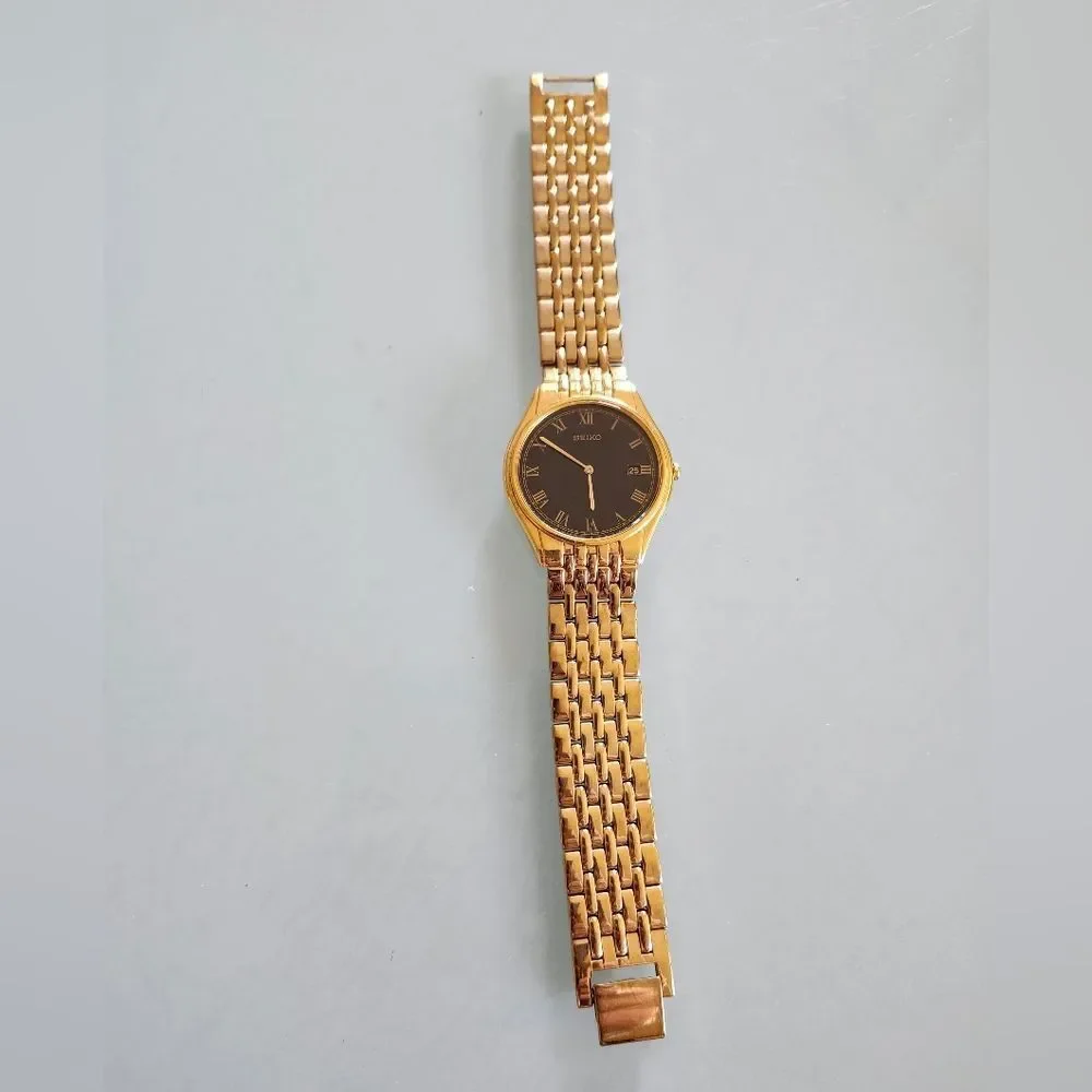Seiko Gold Roman‎ Numeral 7N39-8000 Watch Quiet Luxury